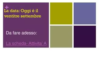 la data oggi il ventitre settembre