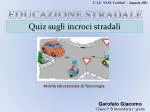 EDUCAZIONE STRADALE - slide 1