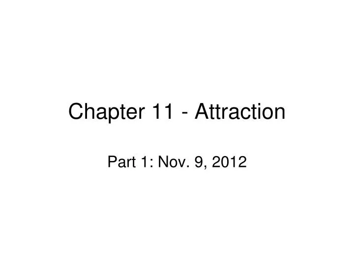 chapter 11 attraction