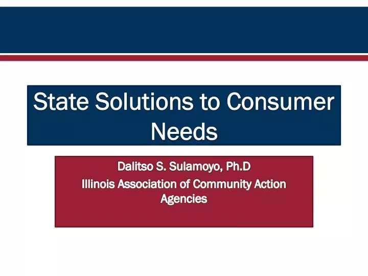 state solutions to consumer needs