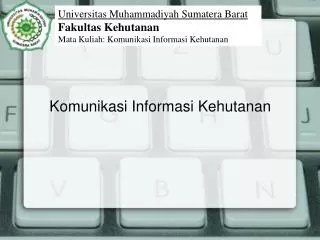 komunikasi informasi kehutanan