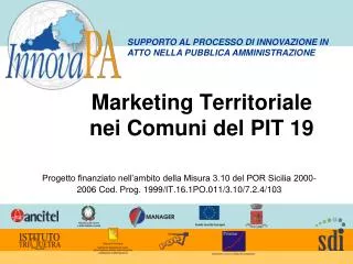 marketing territoriale nei comuni del pit 19