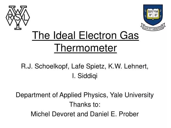 the ideal electron gas thermometer