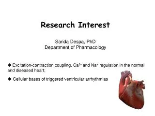 Excitation-contraction coupling, Ca 2+ and Na + regulation in the normal and diseased heart;