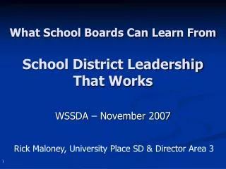 What School Boards Can Learn From School District Leadership That Works