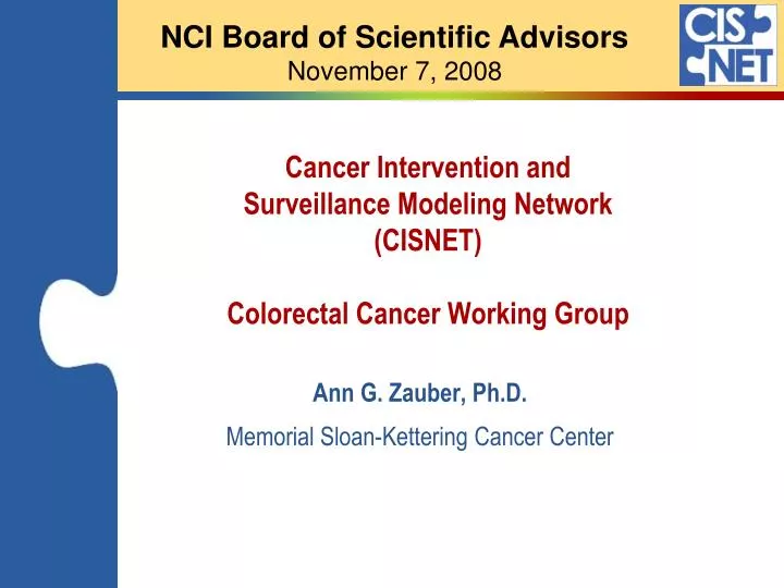 cancer intervention and surveillance modeling network cisnet colorectal cancer working group