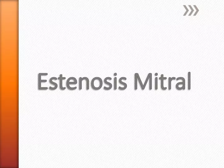 estenosis mitral