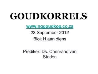 goudkorrels