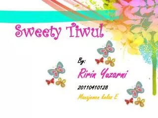 sweety tiwul