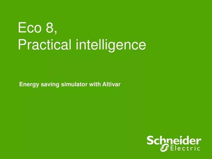 eco 8 practical intelligence