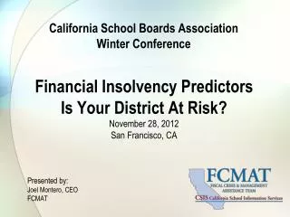 California School Boards Association Winter Conference