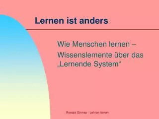 lernen ist anders