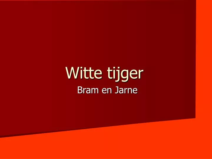 witte tijger