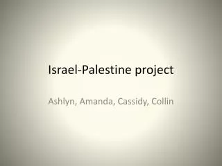 Israel-Palestine project