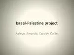 Israel-Palestine project - slide 1