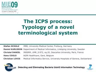 The ICPS process: Typology of a novel terminological system