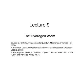 Lecture 9