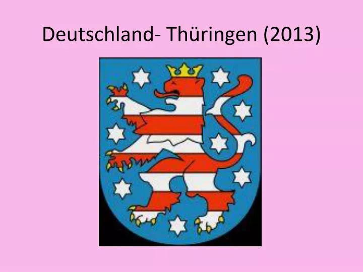 deutschland th ringen 2013