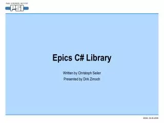 Epics C# Library
