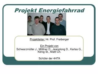 Projekt Energiefahrrad