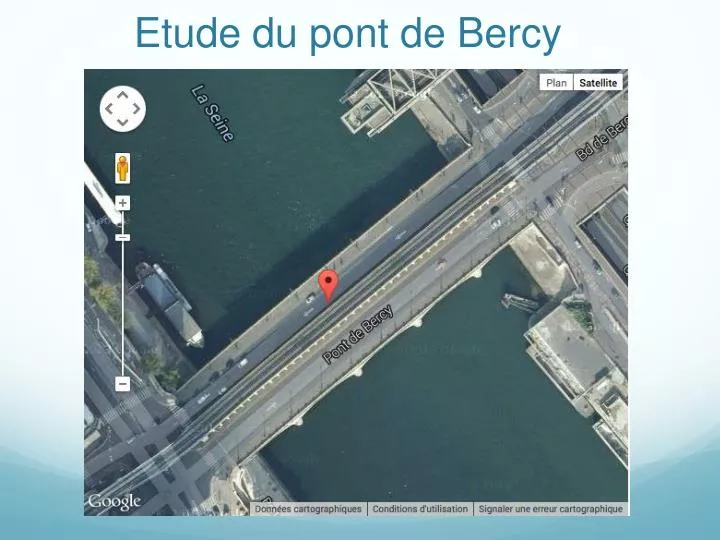 etude du pont de bercy