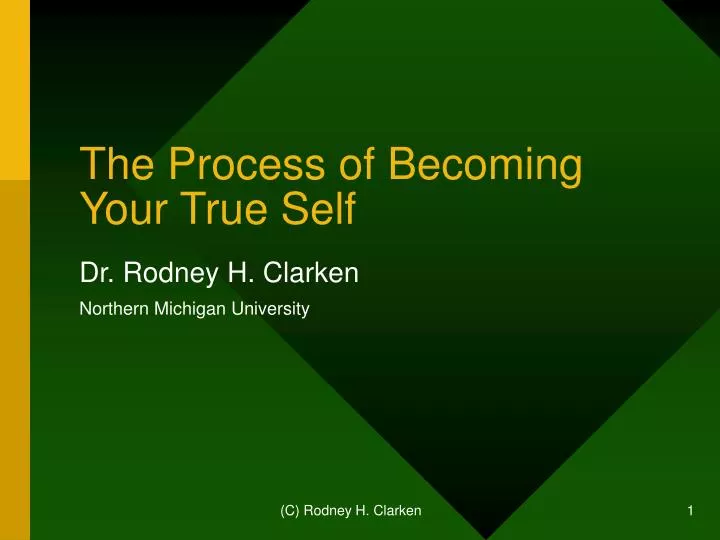 the process of becoming your true self