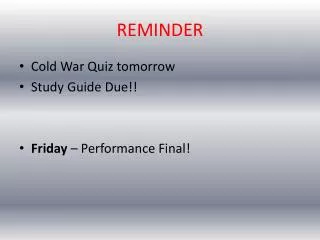 reminder
