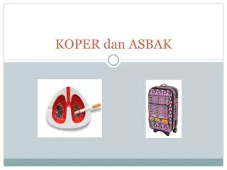 koper dan asbak