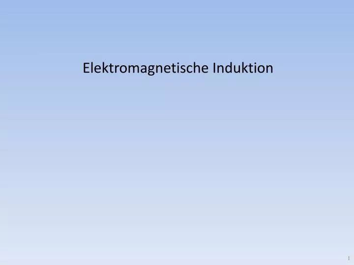 elektromagnetische induktion