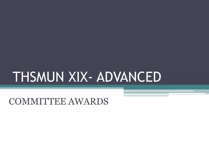 thsmun xix advanced