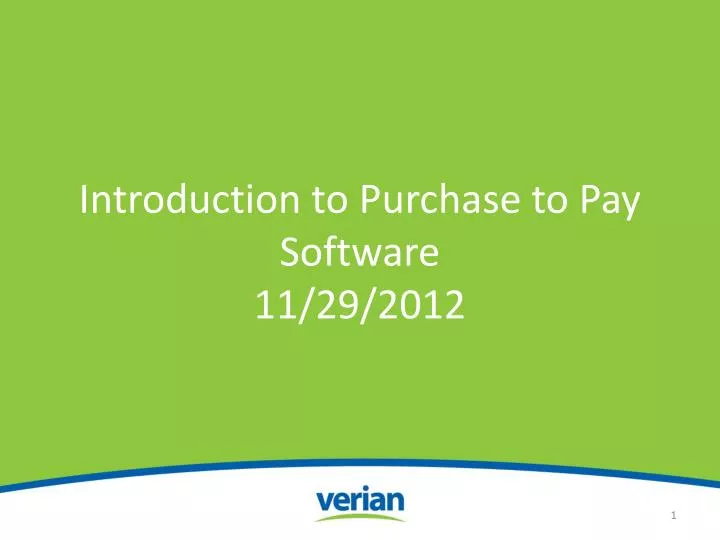 introduction to purchase to pay software 11 29 2012