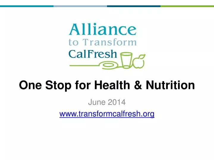 one stop for health nutrition
