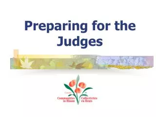 Preparing for the Judges
