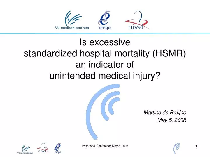 is excessive standardized hospital mortality hsmr an indicator of unintended medical injury