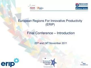 European Regions For Innovative Productivity (ERIP)