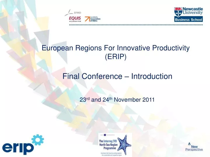 european regions for innovative productivity erip