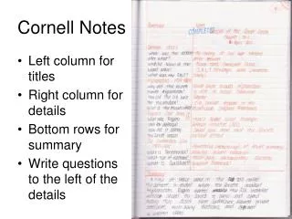 Cornell Notes