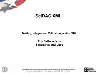 SciDAC XML