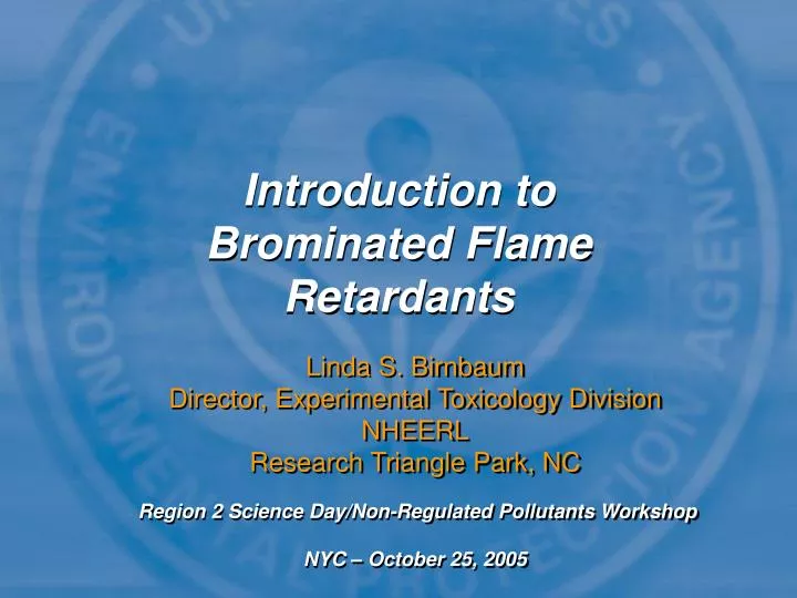 introduction to brominated flame retardants