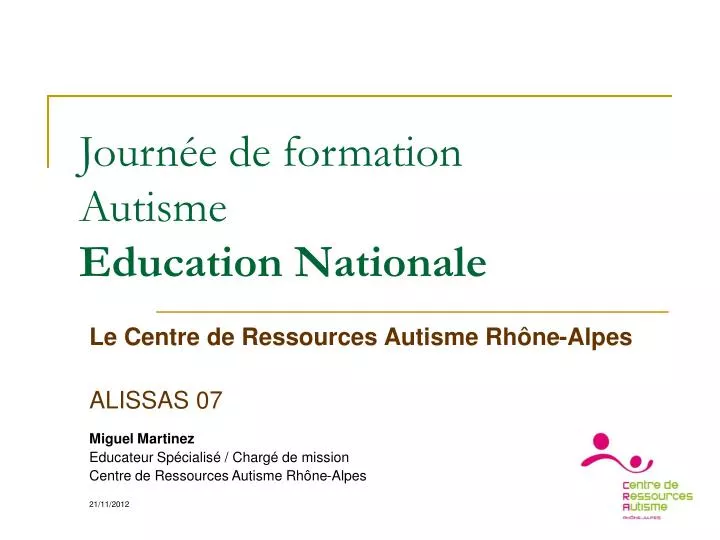 journ e de formation autisme education nationale