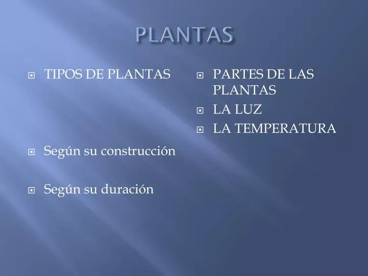 plantas