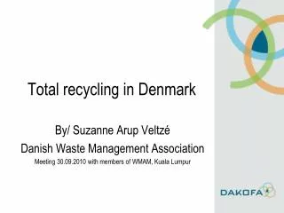 Total recycling in Denmark