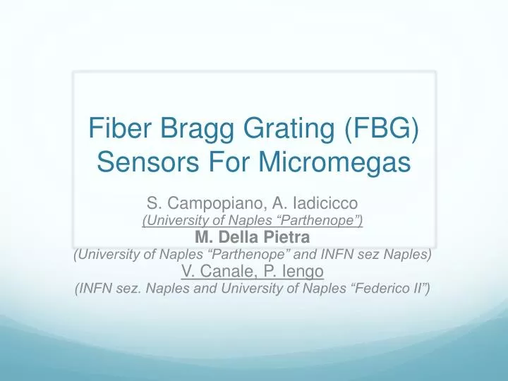 fiber bragg grating fbg sensors for micromegas