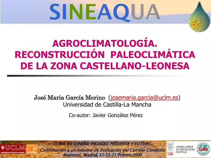 agroclimatolog a reconstrucci n paleoclim tica de la zona castellano leonesa