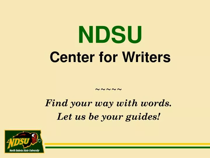 ndsu center for writers