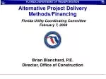 FLORIDA DEPARTMENT OF TRANSPORTATION - slide 1