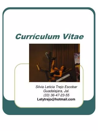 curr culum vitae