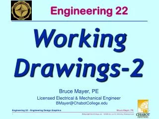 Bruce Mayer, PE Licensed Electrical &amp; Mechanical Engineer BMayer@ChabotCollege