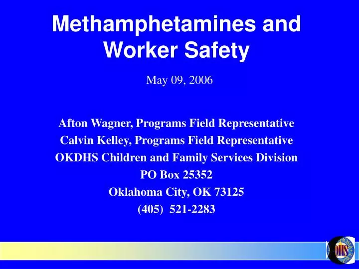 methamphetamines and worker safety may 09 2006