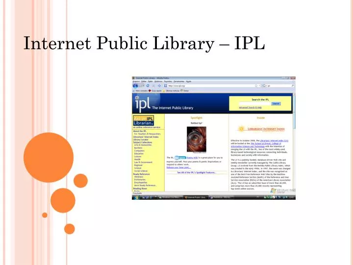 internet public library ipl